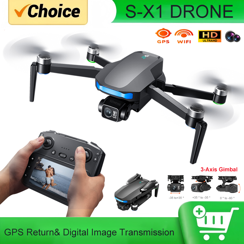 Fpv Drone Charger - S-X1 MAX GPS搭載ドローン。3軸ジンバル、5000mのFPV飛行距離、4K HDカメラ、LCD RCスクリーンを搭載。プロ仕様のRCクアッドコプター。ギフトに最適。