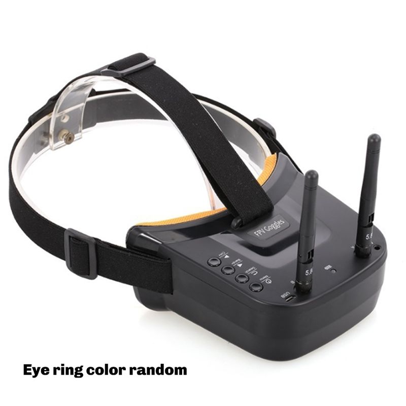 Fpv Drone Goggles - B92B VR009 5.8G FPVゴーグル、40チャンネル、3インチ480x320 HD DVRディスプレイ、デュアルアンテナ、低遅延、カメラ搭載ドローンやRCホビー用。