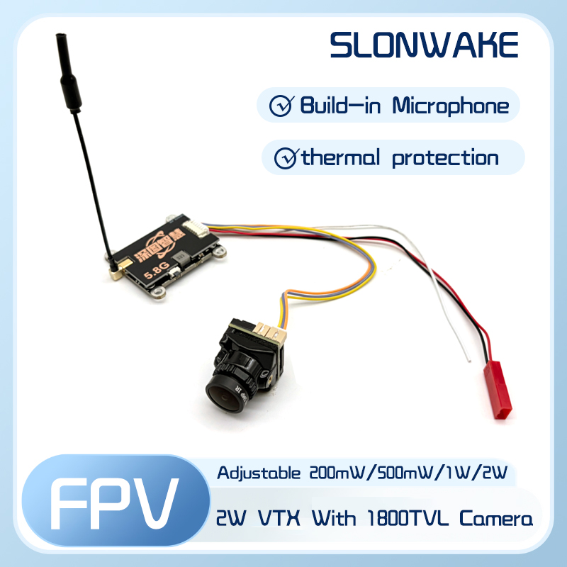 SLONWAKE 5.8G 56CH 2W 送信機 VTX  - Fpv Drone Frame のレビューと価格