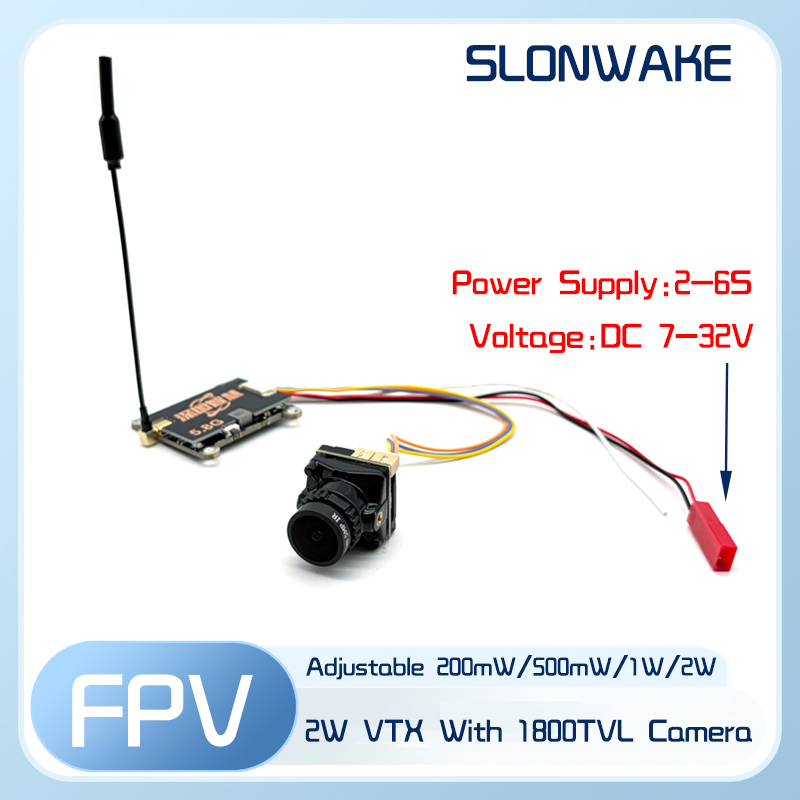 SLONWAKE 5.8G 56CH 2W 送信機 VTX  - Fpv Drone Frame のレビューと価格